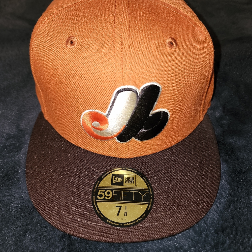 New Era 59FIFTY Burnt Orange and Dark Brown Cap